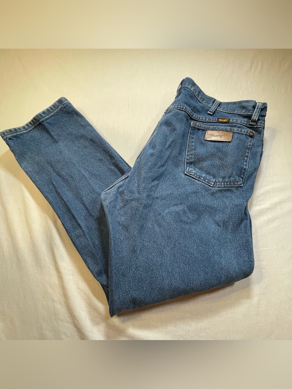 Wrangler 13MWZ Jeans Mens 40x32 Blue Cowboy Cut Original Fit Straight Leg Denim